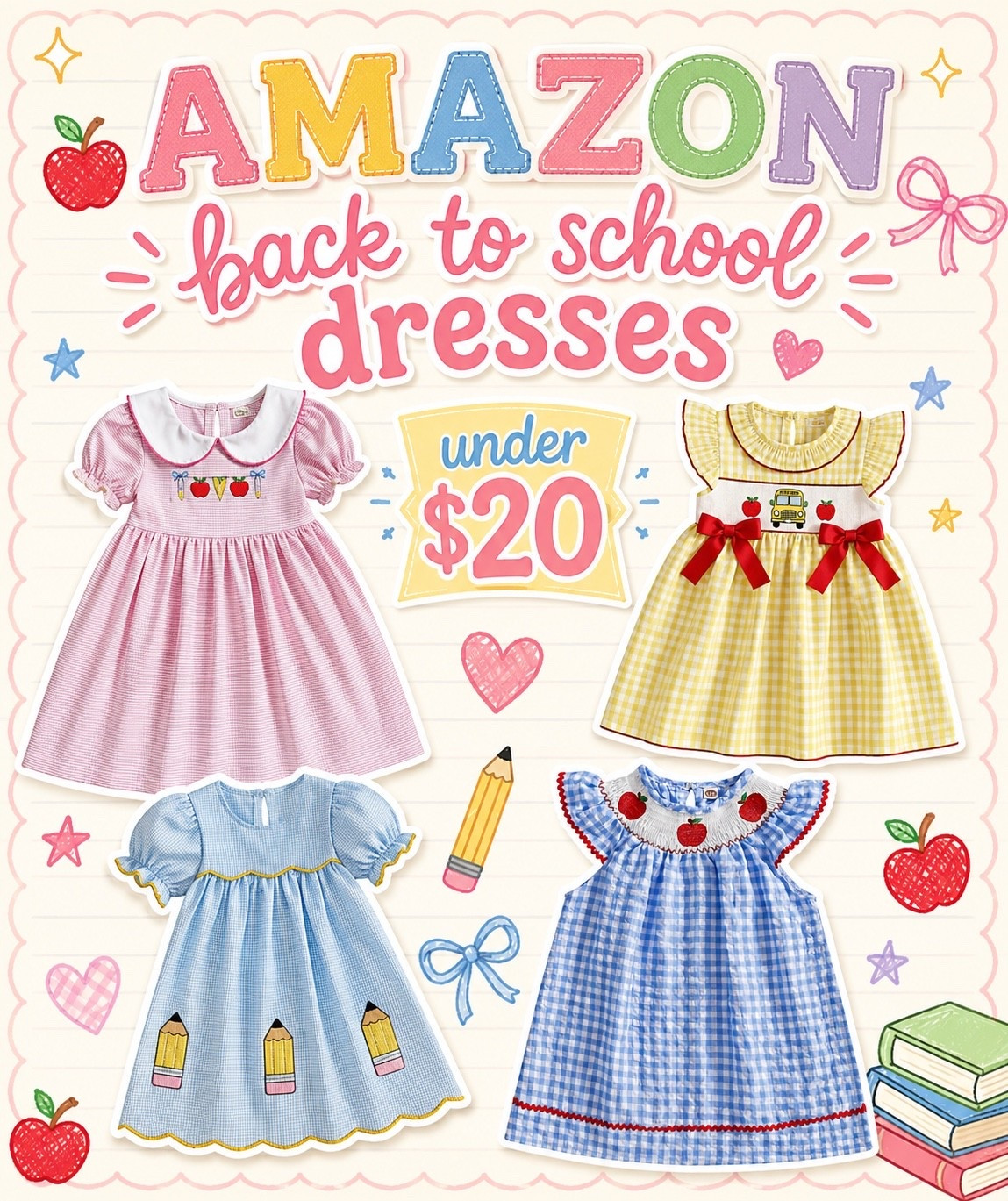 The cutest back to school dresses for under $20!!

#LTKootd #LTKSeasonal #LTKKids