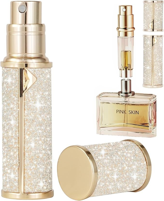 SAWOHO Travel Perfume Bottle Refillable,Perfume Travel Refillable Mini Spray Bottles Leather Colo... | Amazon (US)