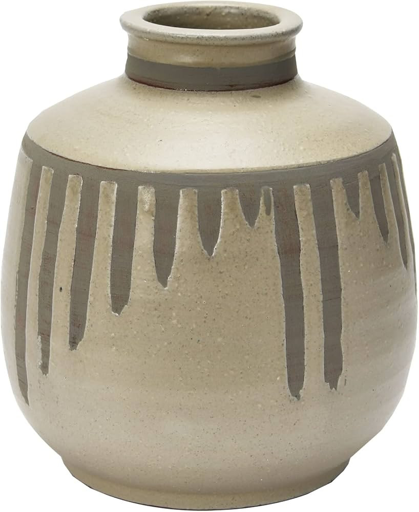 Bloomingville Terracotta Vase with 2-Tone Reactive Glaze | Amazon (US)