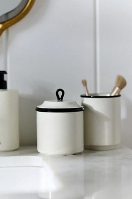 Piper Tipped Ceramic Canister | Anthropologie (US)