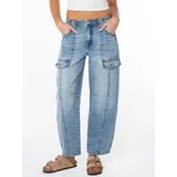 Celebrity Pink Women's Mid Rise Utility Barrel Jeans, Sizes 1-21 | Walmart (US)