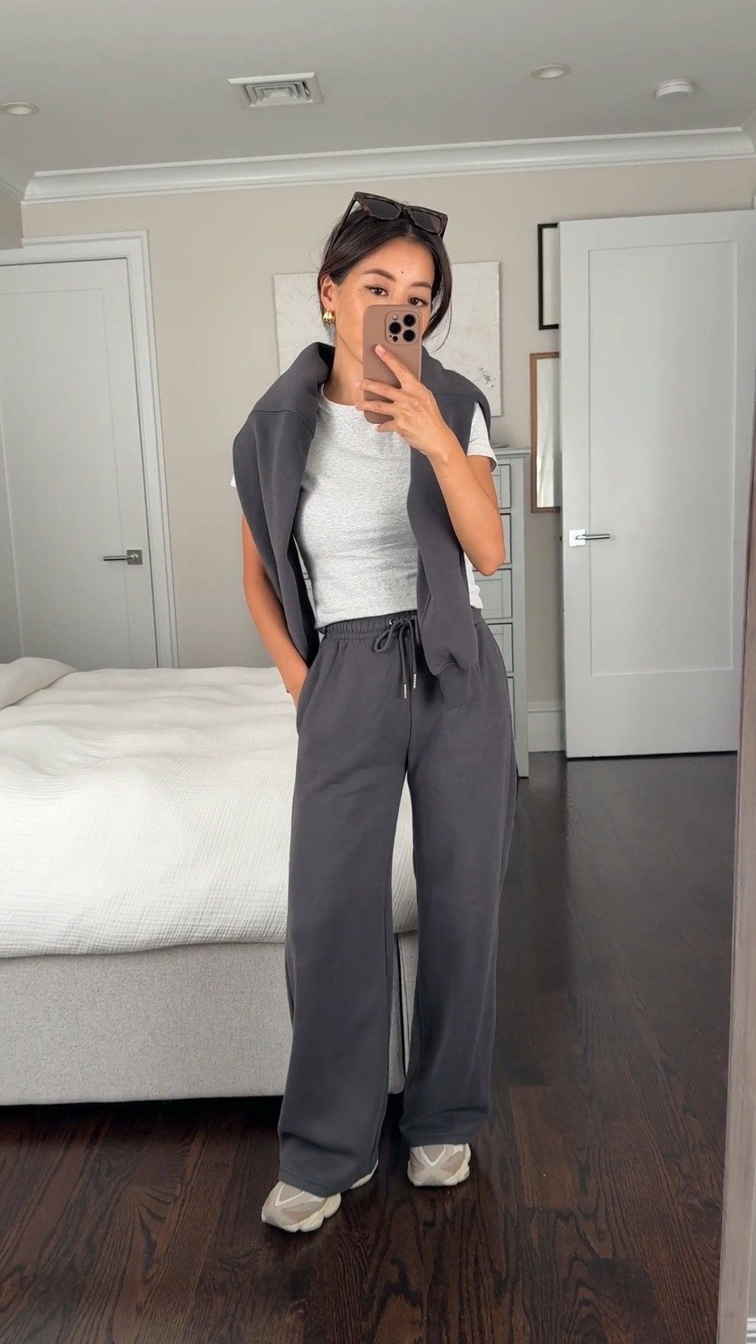 These are restocked in brown short sizes!

use code AFJEAN to get an additional 15% off almost everything

• High rise wide leg sweatpant xxs short

• Essential baby tee xs very comfy runs smaller 

• new balance 9060 sneakers kids size 4, fits like a women’s 5.5/6 these are so comfy! With a chunkier higher sole so my pants don’t drag on the ground 

Athleisure outfit, travel outfit, petite friendly

#LTKTravel #LTKPetite #LTKSaleAlert