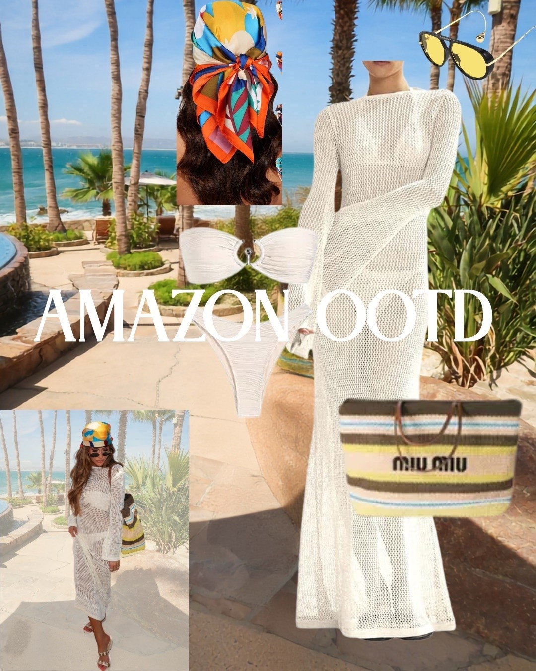 Affordable vacation style that looks $$$, but it’s mostly all Amazon!!! Wearing a small! 

Amazon fashion, Amazon finds, Swimsuits, Swim coverups, Beach bags, Head scarfs, Bottega, Bottega lookalike sunglasses, Vacation outfits beach, Summer outfits, Beach outfits, Emily Gemma

#LTKTravel #LTKSwim #LTKSeasonal