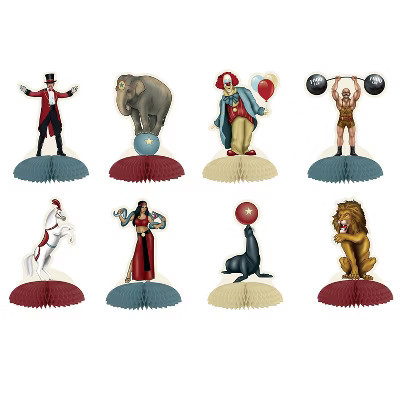 Beistle Vintage Circus Mini Centerpieces, 5", (16/Pkg) Multicolored | Target