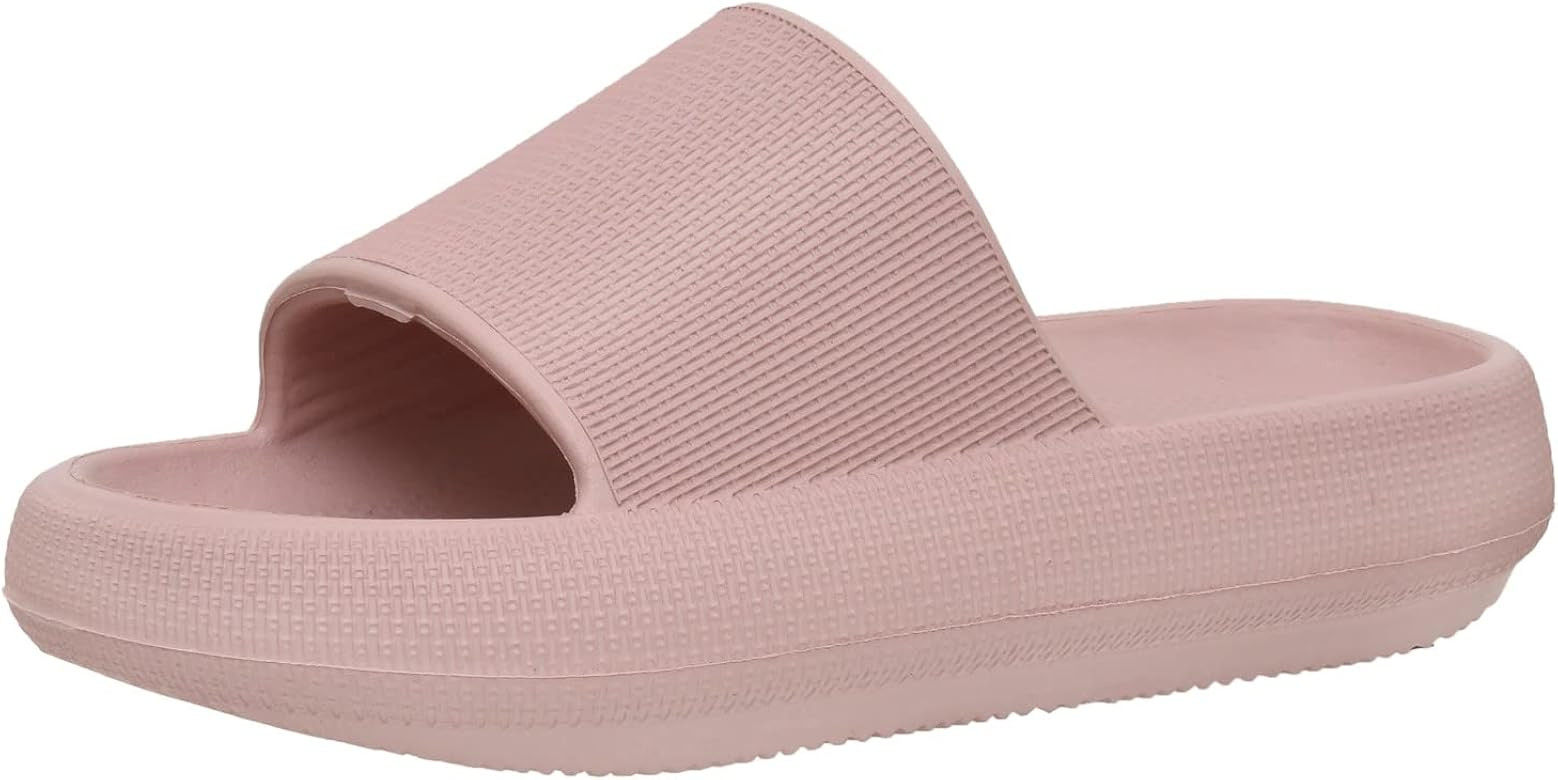 CUSHIONAIRE Women's Feather recovery slide sandals with +Comfort | Amazon (US)