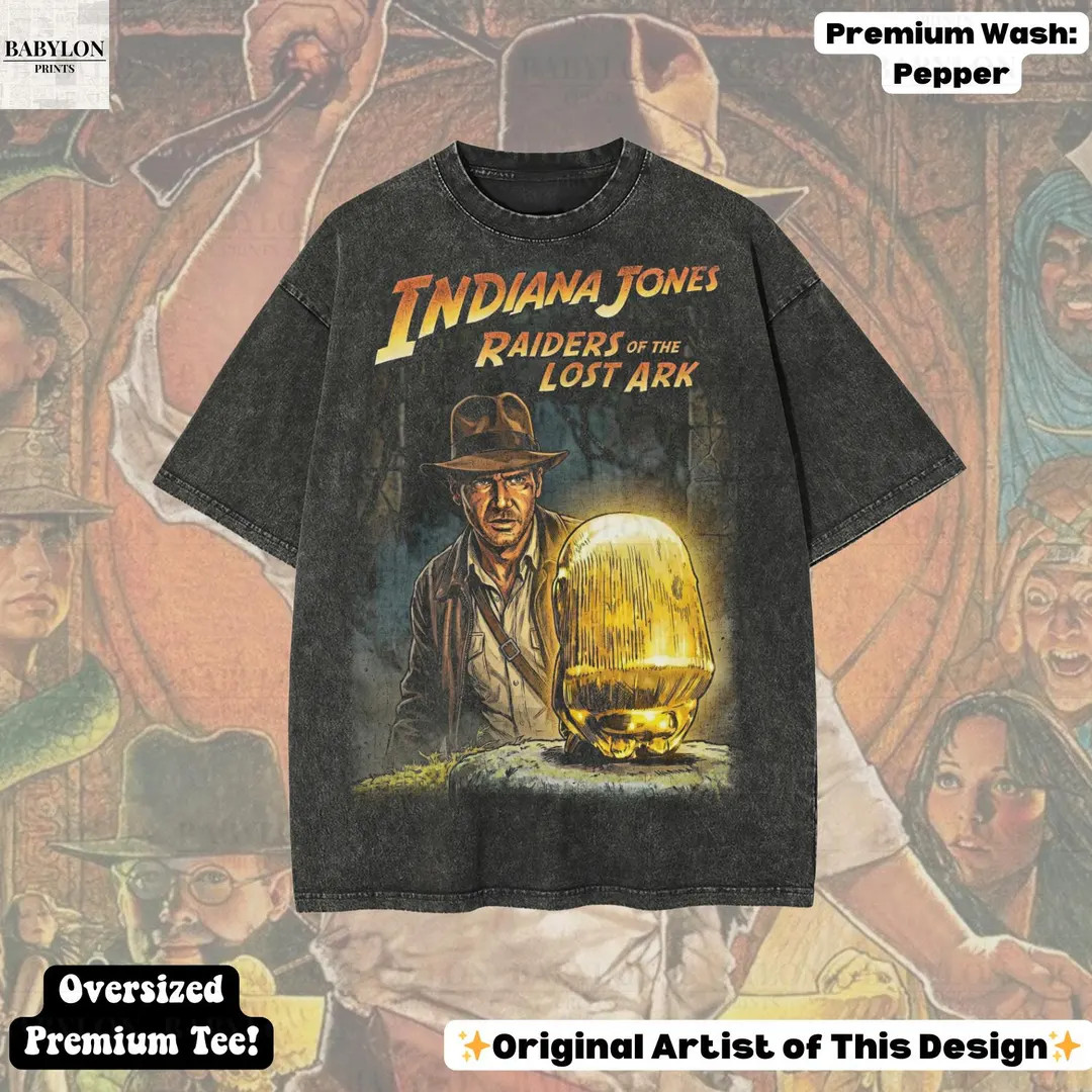 Oversized Indiana Jones Shirt: Raiders of the Lost Ark Tee, Disney Indiana Jones Disneyland Ride ... | Etsy (US)