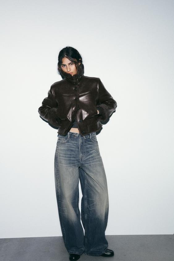 DOUBLE-FACED FAUX FUR JACKET | Zara UK