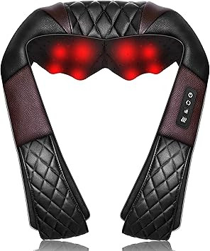 WOQQW Shiatsu Neck Massager, Kneading Shoulder Massage with Heat, Back and Neck Shoulder Shiatsu ... | Amazon (CA)