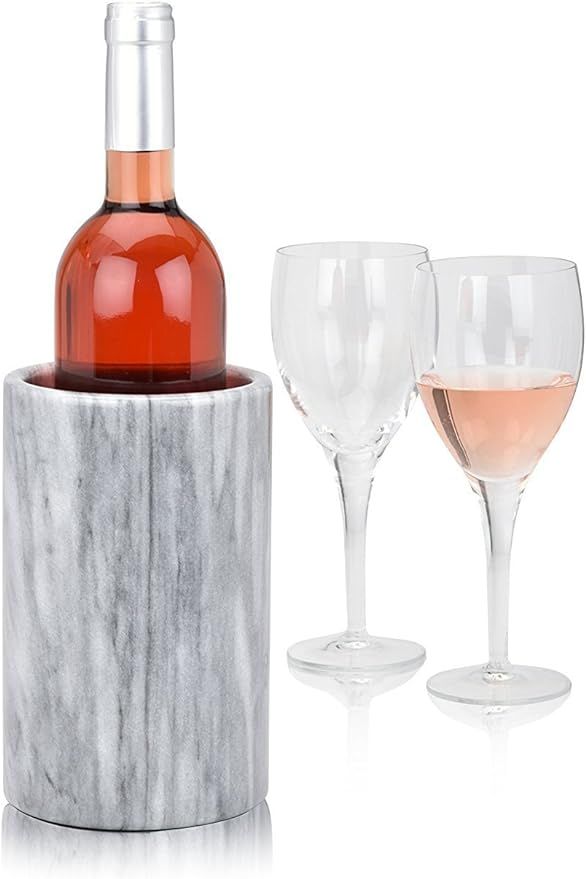 Modern Innovations Wine Chiller Elegant Grey Marble Wine Bottle Cooler Keeps Wine and Champagne C... | Amazon (US)