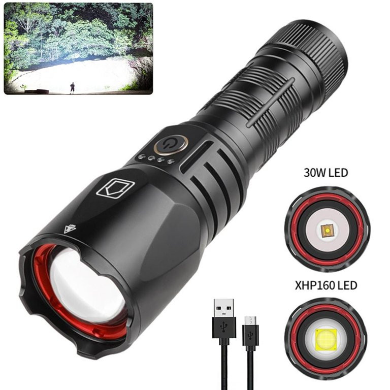 Laighter Flashlight, 120000 High Lumens Rechargeable Flashlights, Super Bright XHP160 LED, 5 Ligh... | Walmart (US)