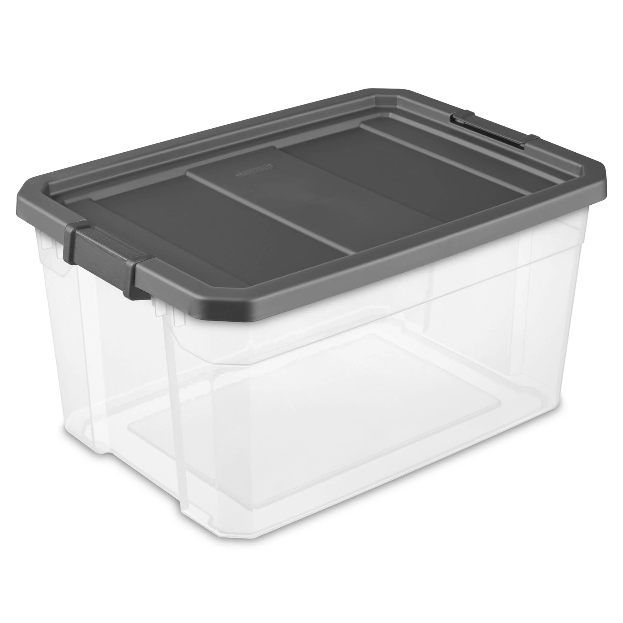 Sterilite Modular Clear Stacker Box 76QT Storage Solution for Home Organization one_size in Gray | 14763V06 | Lowe's