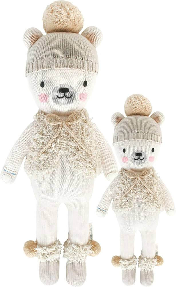 Amazon.com: cuddle + kind Stella The Polar Bear Doll - Lovingly Handcrafted Dolls for Nursery Dec... | Amazon (US)