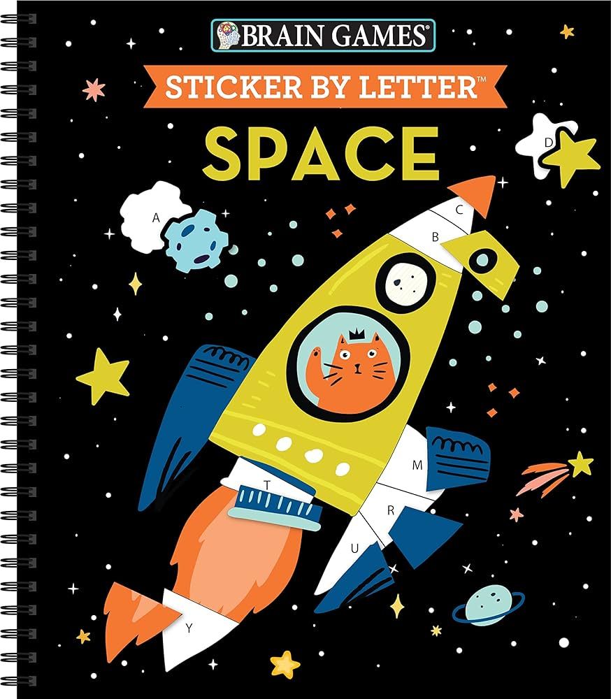 Brain Games - Sticker by Letter: Space | Amazon (US)