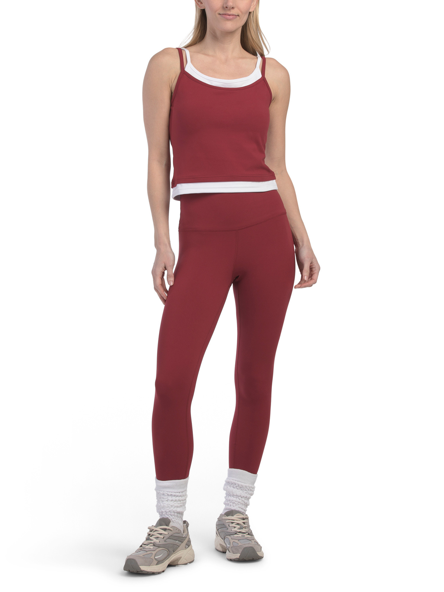 2pc Butter Tech Tank Top And High Rise Leggings Set | TJ Maxx