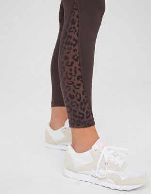 OFFLINE Goals High Waisted Leopard Mesh Legging | American Eagle Outfitters (US & CA)