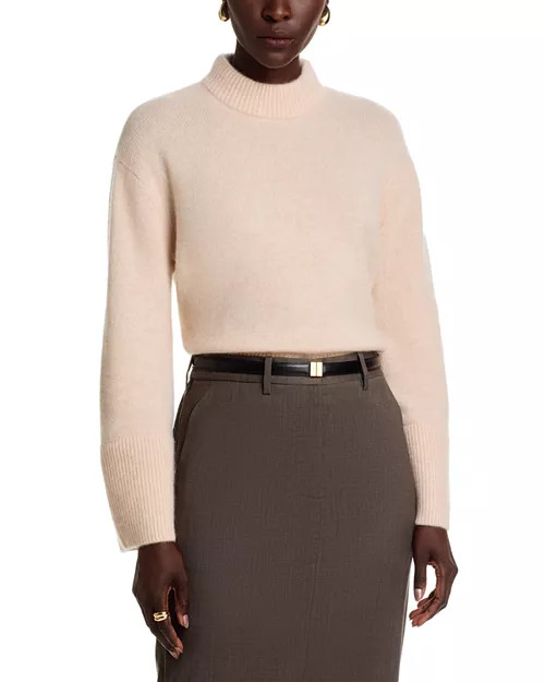 100% Cashmere Long Sleeve Mock Neck Pullover- Exclusive | Bloomingdale's (US)