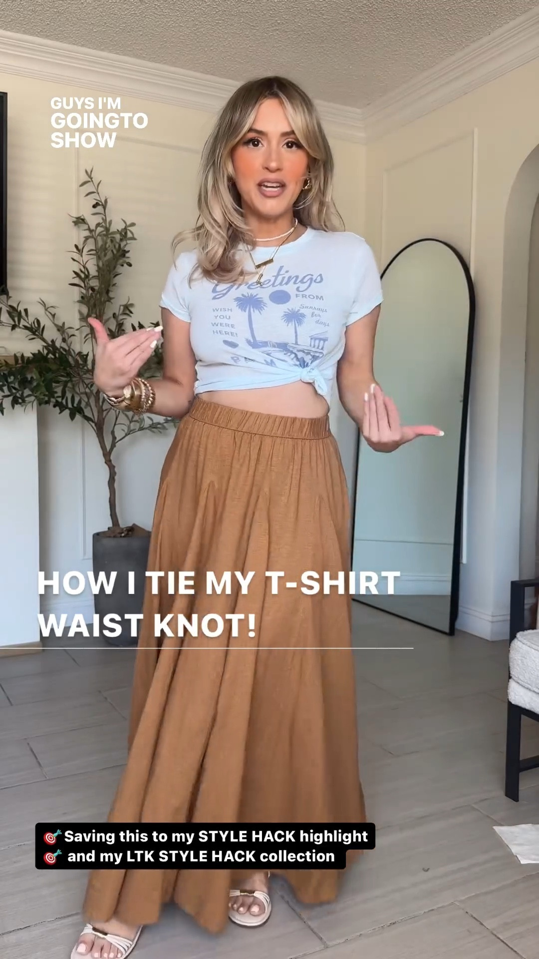 How I make my side knot on T-shirts! 

#LTKStyleTip #LTKU