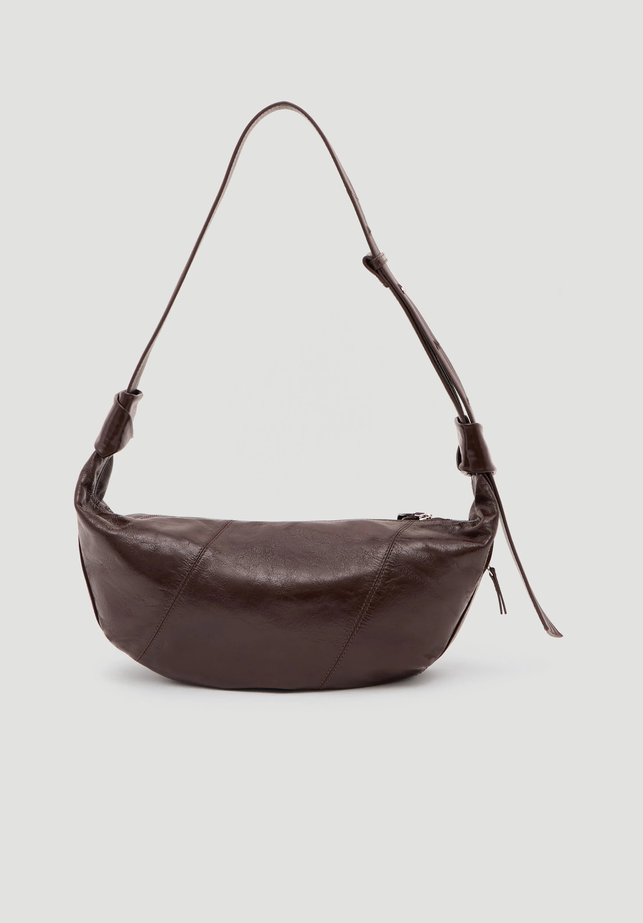 Oversized Leather Crescent Bag | Hush UK