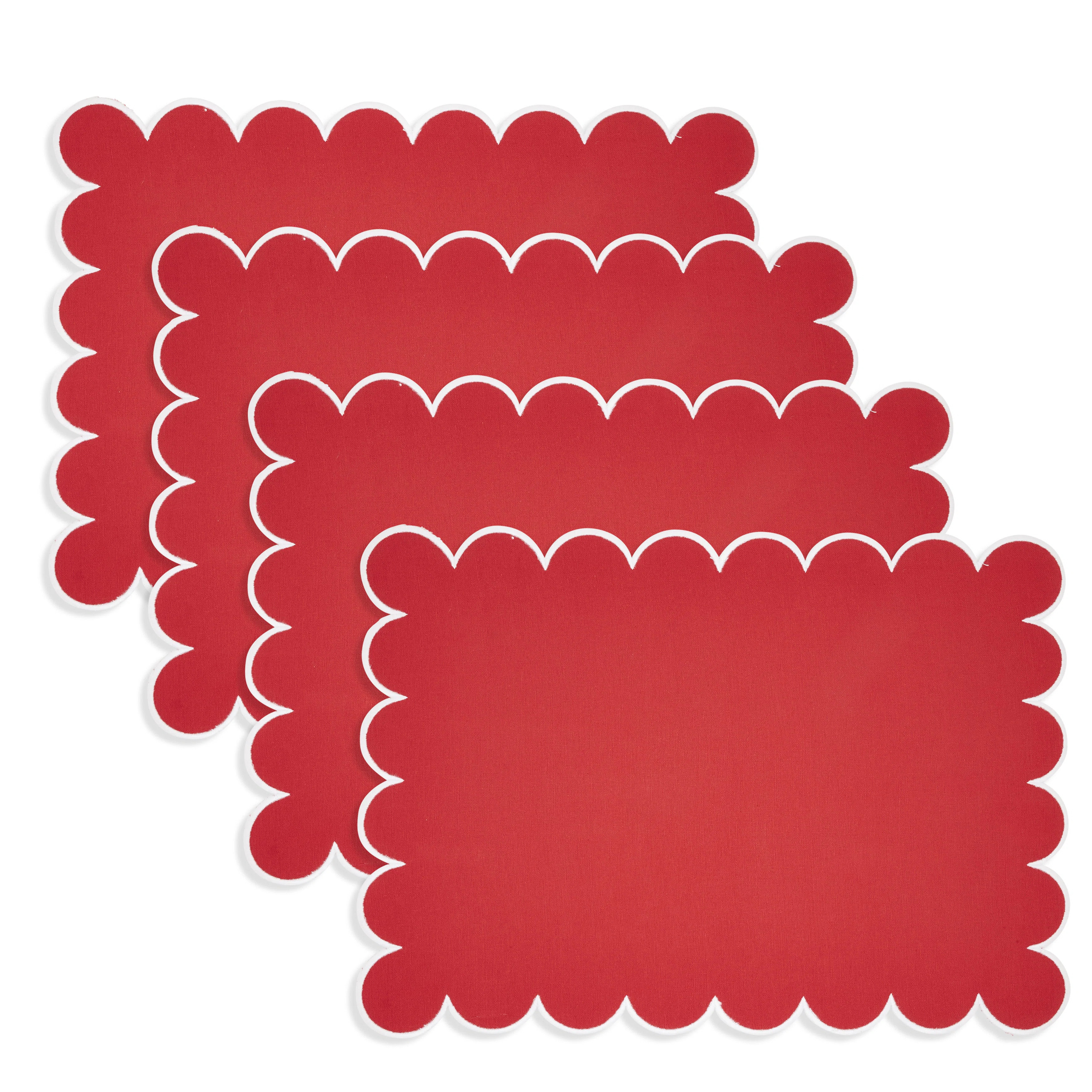 Scalloped Hem Placemat (Set of 4) (Set of 4) | Wayfair North America