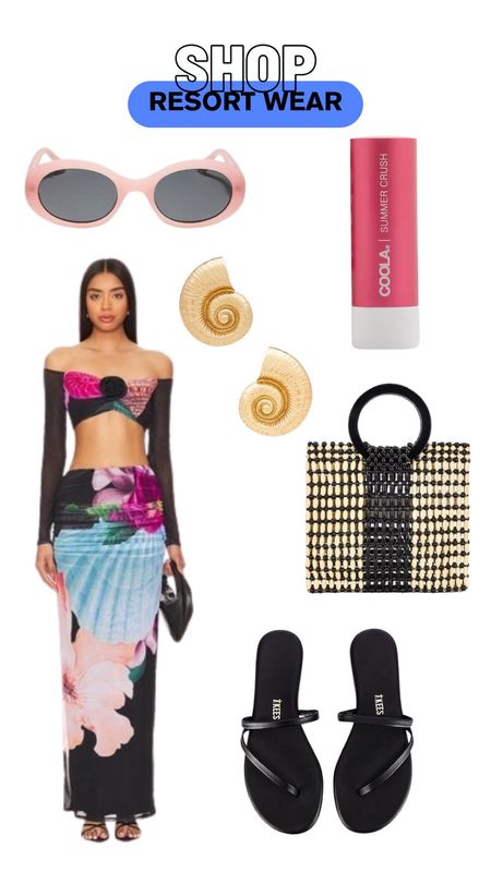 Sunglasses, matching set, beach bag, gold earrings, flats, revolve, resort wear, vacation outfit 

#LTKtravel #LTKfindsunder100 #LTKstyletip