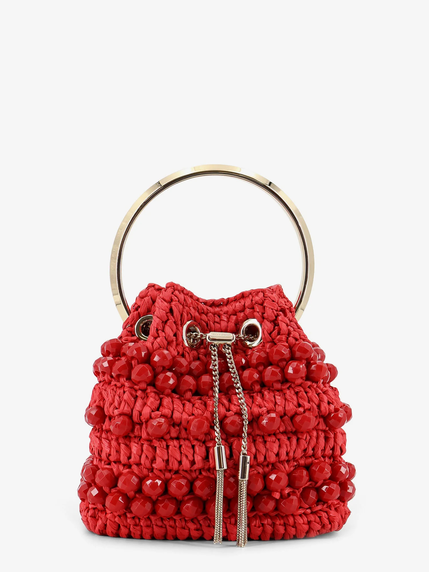 Bon Bon raffia bucket bag - JIMMY CHOO - gender_Woman | Nugnes 1920
