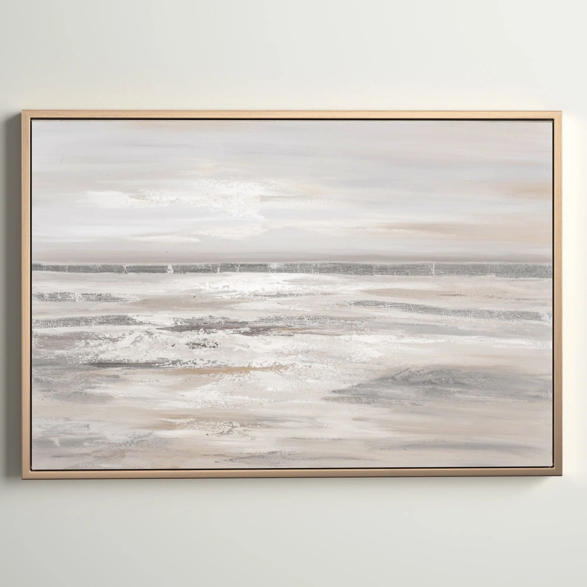 'Silver Landscape' - Picture Frame Print on Canvas | Wayfair Professional