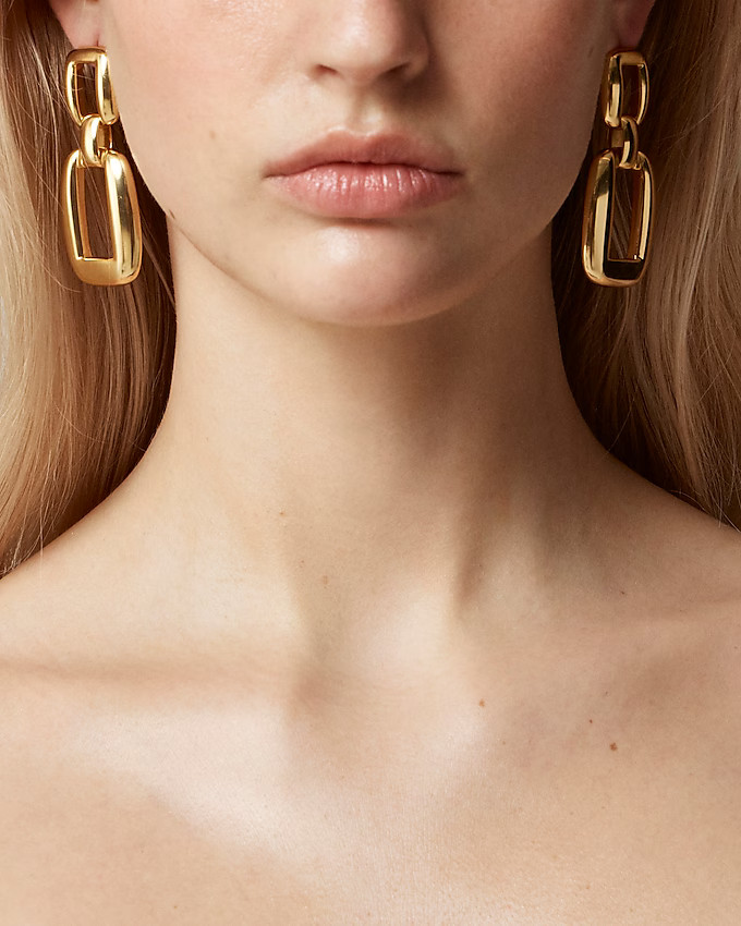 Oversized square drop earrings | J. Crew US