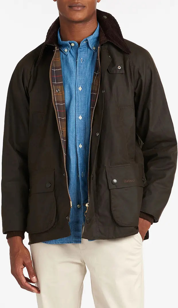 Barbour Classic Bedale Water Resistant Waxed Cotton Jacket | Nordstrom | Nordstrom