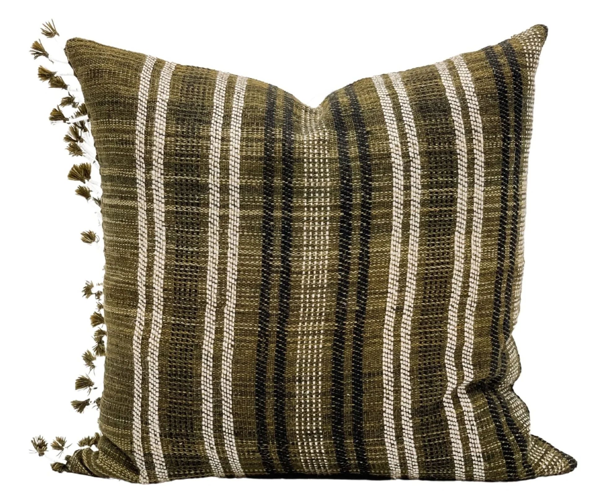 EARTHY BROWN WOOL PILLOW COVER | Krinto