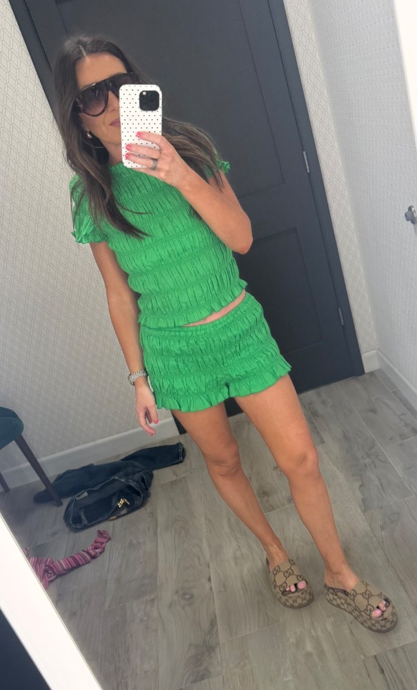 💚💚💚💚

Shirt: medium
Shorts: small

Monochrome
Monochromatic set
Dillards
Gucci
Gucci slides
Summer outfit
Vacation outfit

#LTKSeasonal #LTKootd #LTKPetite