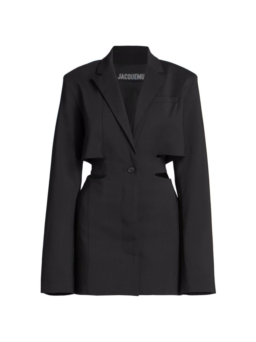 Blazer Cut-Out Minidress | Saks Fifth Avenue