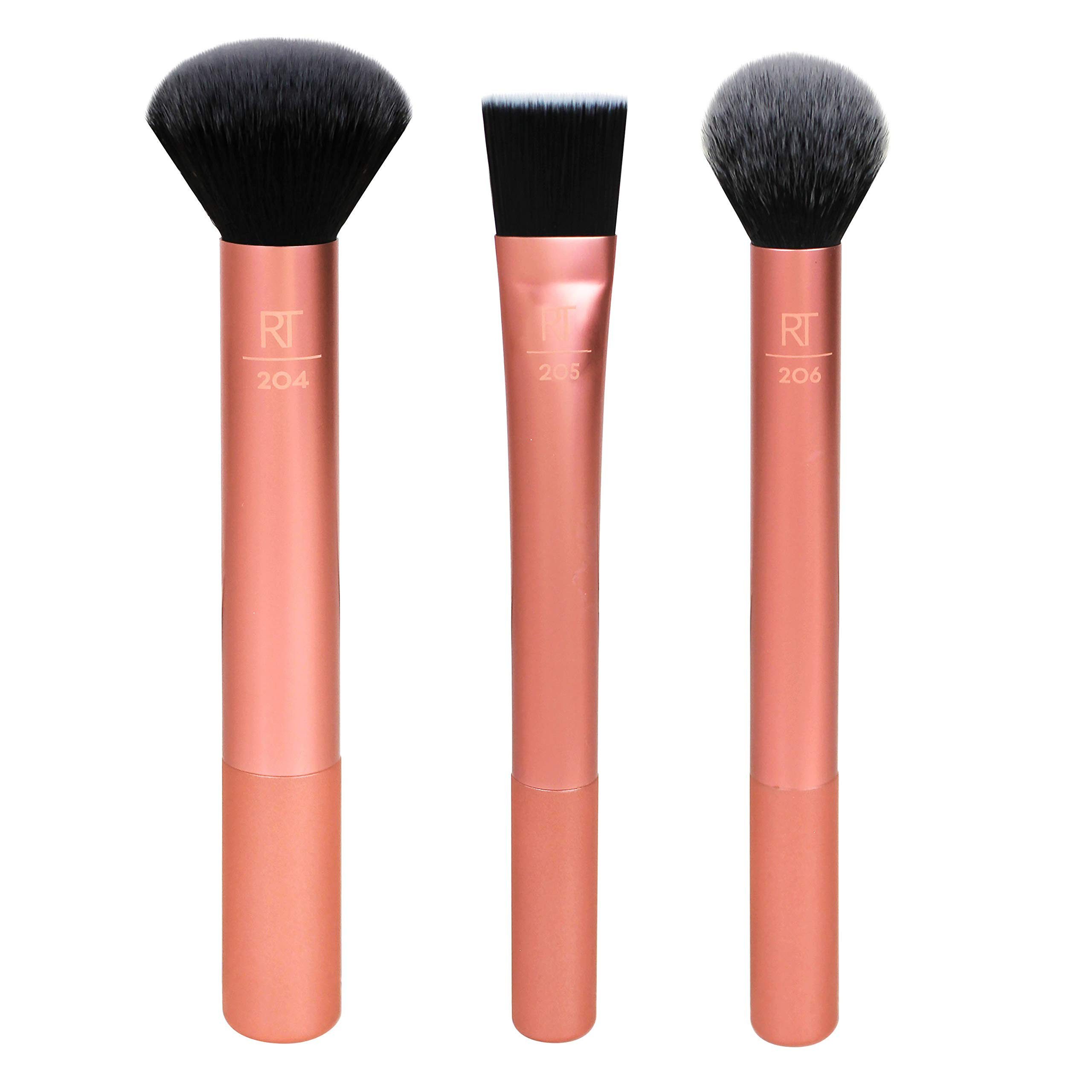 Real Techniques Flawless Base Makeup Brush Kit 2.0, Face Brush Set for Liquid, Cream, & Powder Pr... | Amazon (US)