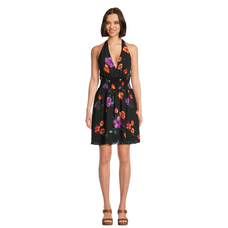 Madden NYC Juniors’ Woven Halter Dress, Sizes XS-XXXL - Walmart.com | Walmart (US)