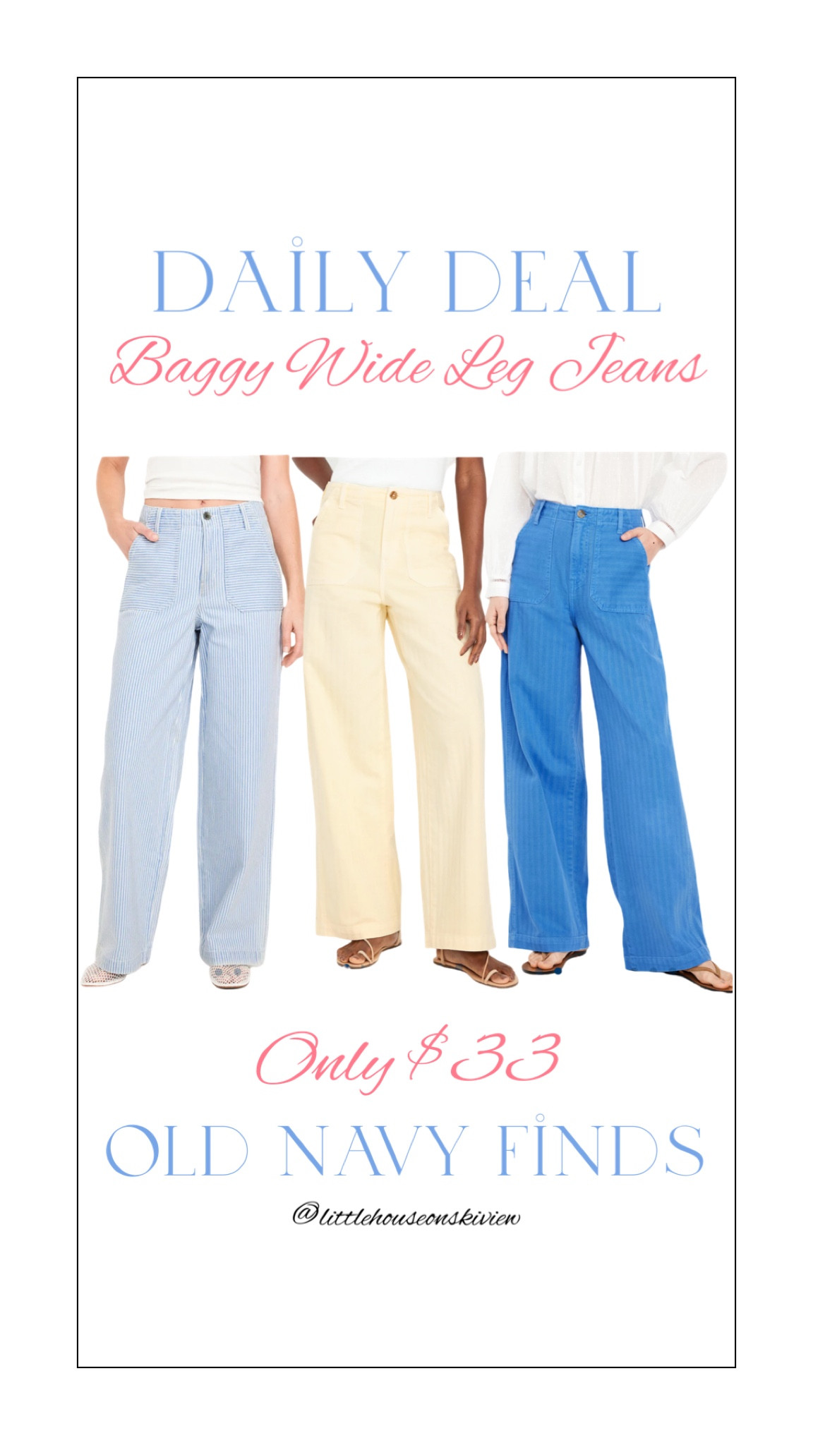 New favorite wide leg denim! On sale for only $33 today when you spend $100 or more! Available in Regular, Tall, and Petite lengths 🎉🎉

#LTKStyleTip #LTKSaleAlert #LTKSeasonal