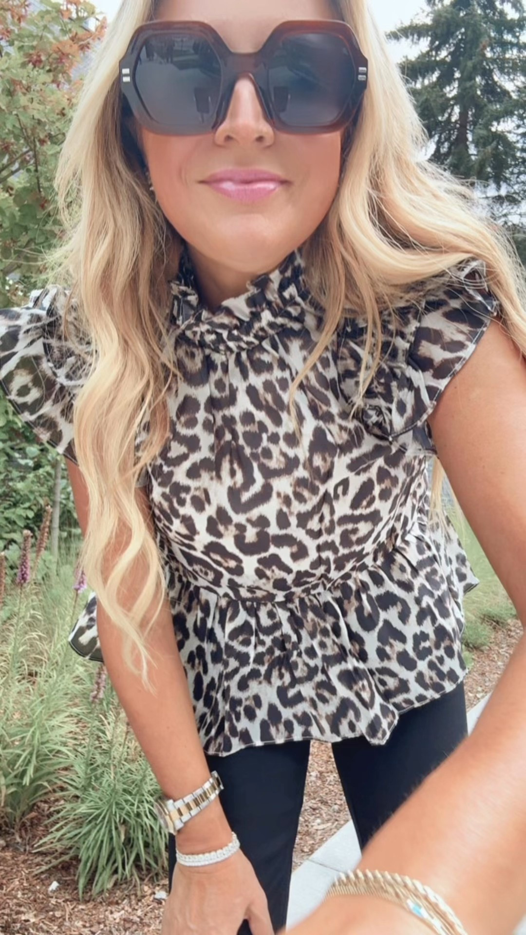 We love a good leopard print moment. Wearing xs top and size 00 jeans  

#LTKFindsUnder100 #LTKSeasonal #LTKStyleTip