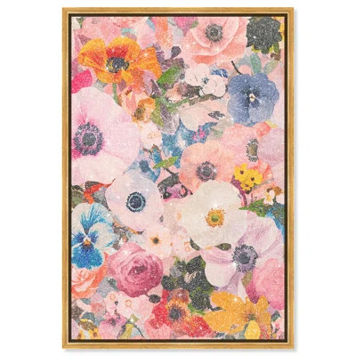 Oliver Gal Photobloom Two Floral and Botanical - Diamond Dust Framed Canvas Art | Wayfair North America