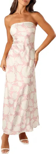 Gemma Floral Print Strapless Dress | Nordstrom