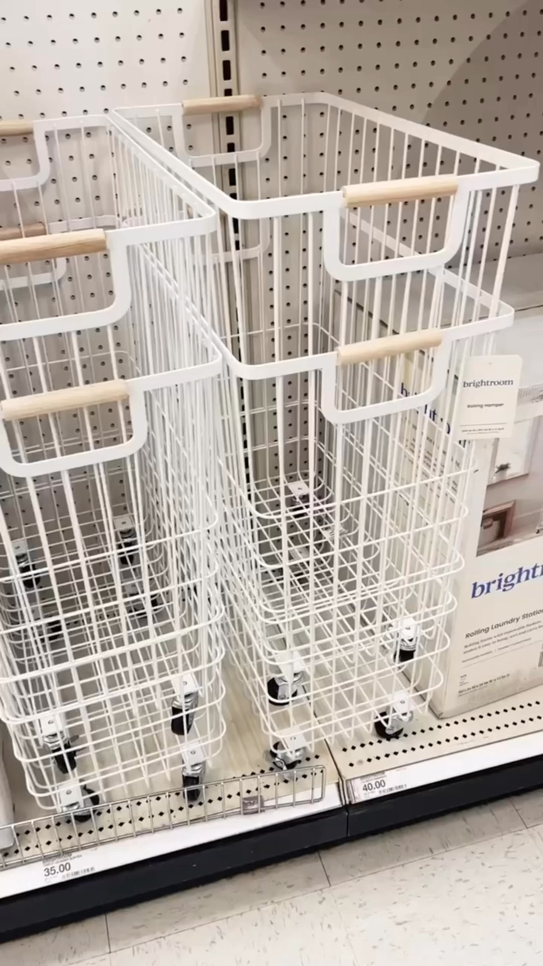 Friday find at Target! This narrow rolling  laundry cart fits small spaces perfectly.
Laundry, home organization, small spaces

#LTKVideo #LTKHome #LTKFindsUnder50