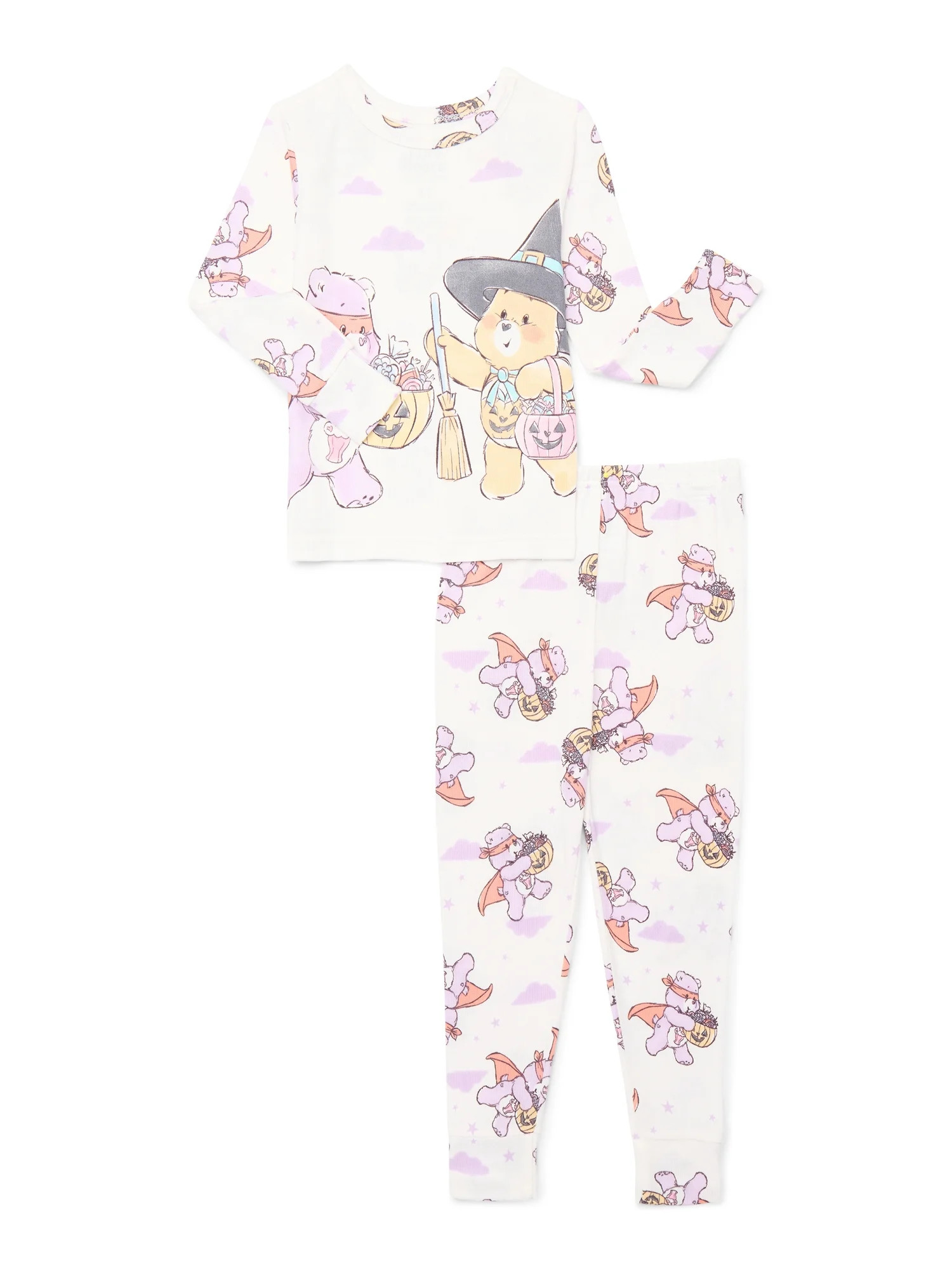 Care Bears Toddlers’ Halloween Glow In The Dark Pajama Set, 2-Piece, Sizes 12M-5T | Walmart (US)