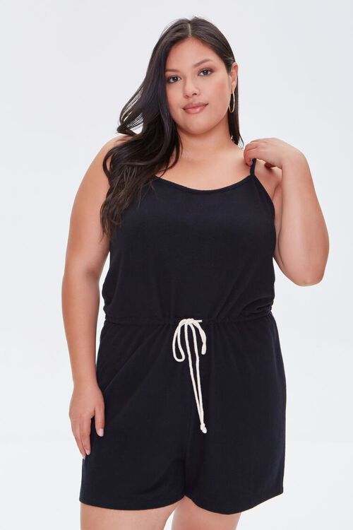 Plus Size Cami Drawstring Romper | Forever 21 (US)