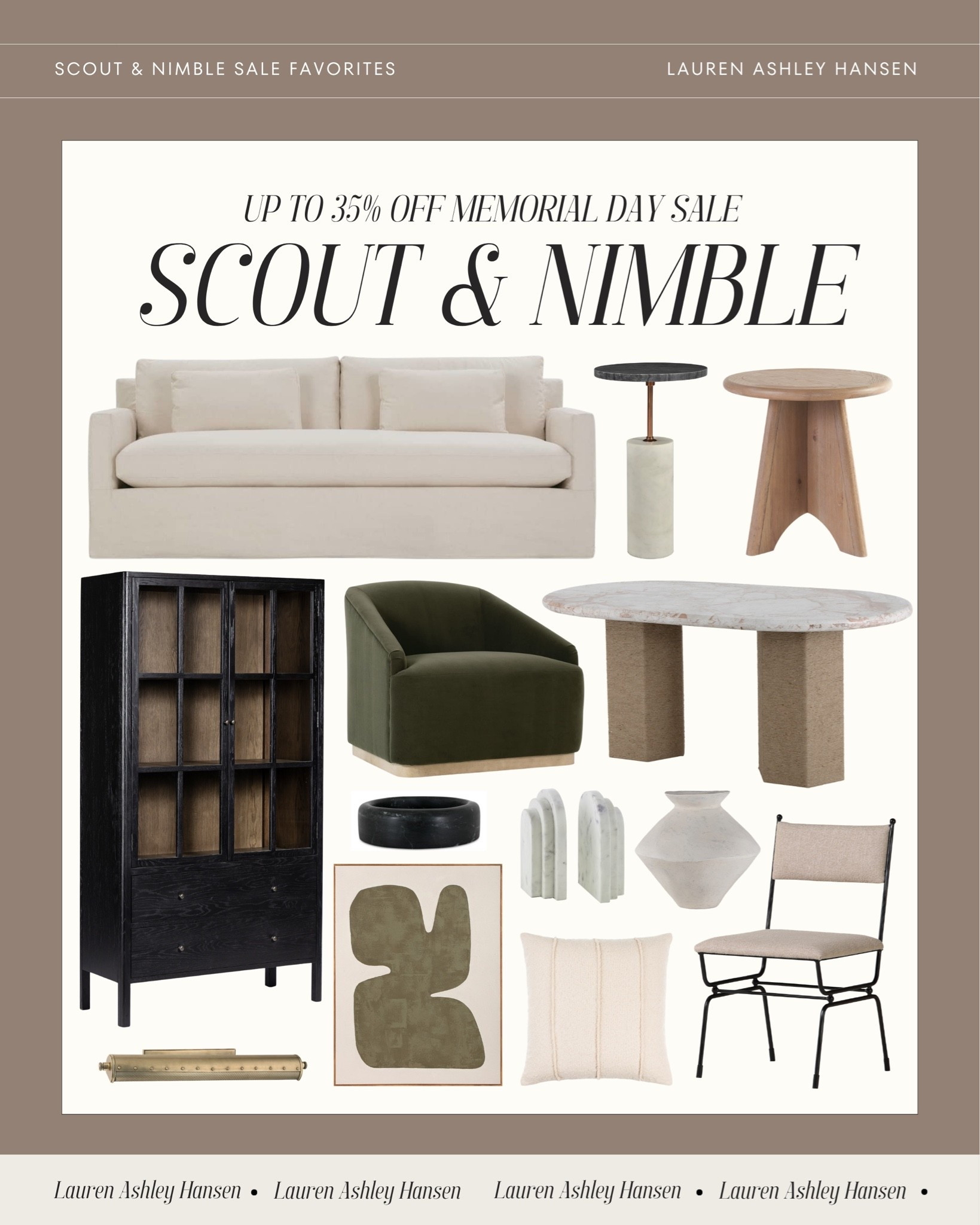 So many beautiful pieces are on sale right now! Up to 35% off at Scout & Nimble during their huge Memorial Day sale! I’m loving these organic touches and earthy tones. Warm and cozy, yet light and airy!

#LTKHome #LTKSaleAlert