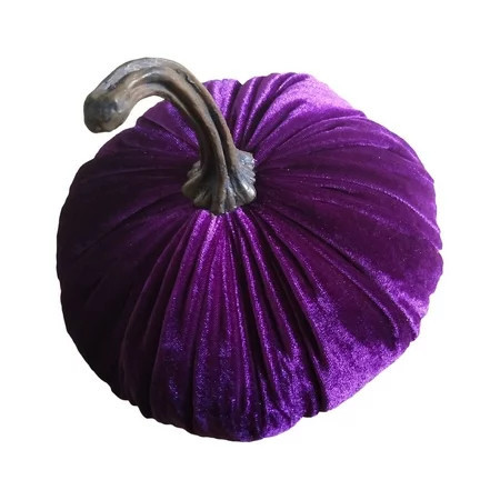 Miayilima Durable And Safe Handmade Velvet Pumpkins Decor Super Soft Stuffed Pumpkin With Exquisite | Walmart (US)