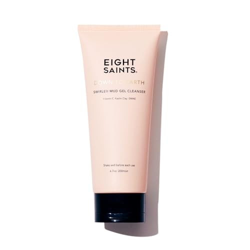 Eight Saints Down To Earth Mud Gel Face Wash, Natural and Organic, Gentle and Effective Daily Anti Aging Facial Cleanser, Makeup Remover, Nourishing and Hydrating Face Cleanser, 6.7 Ounces | Amazon (US)