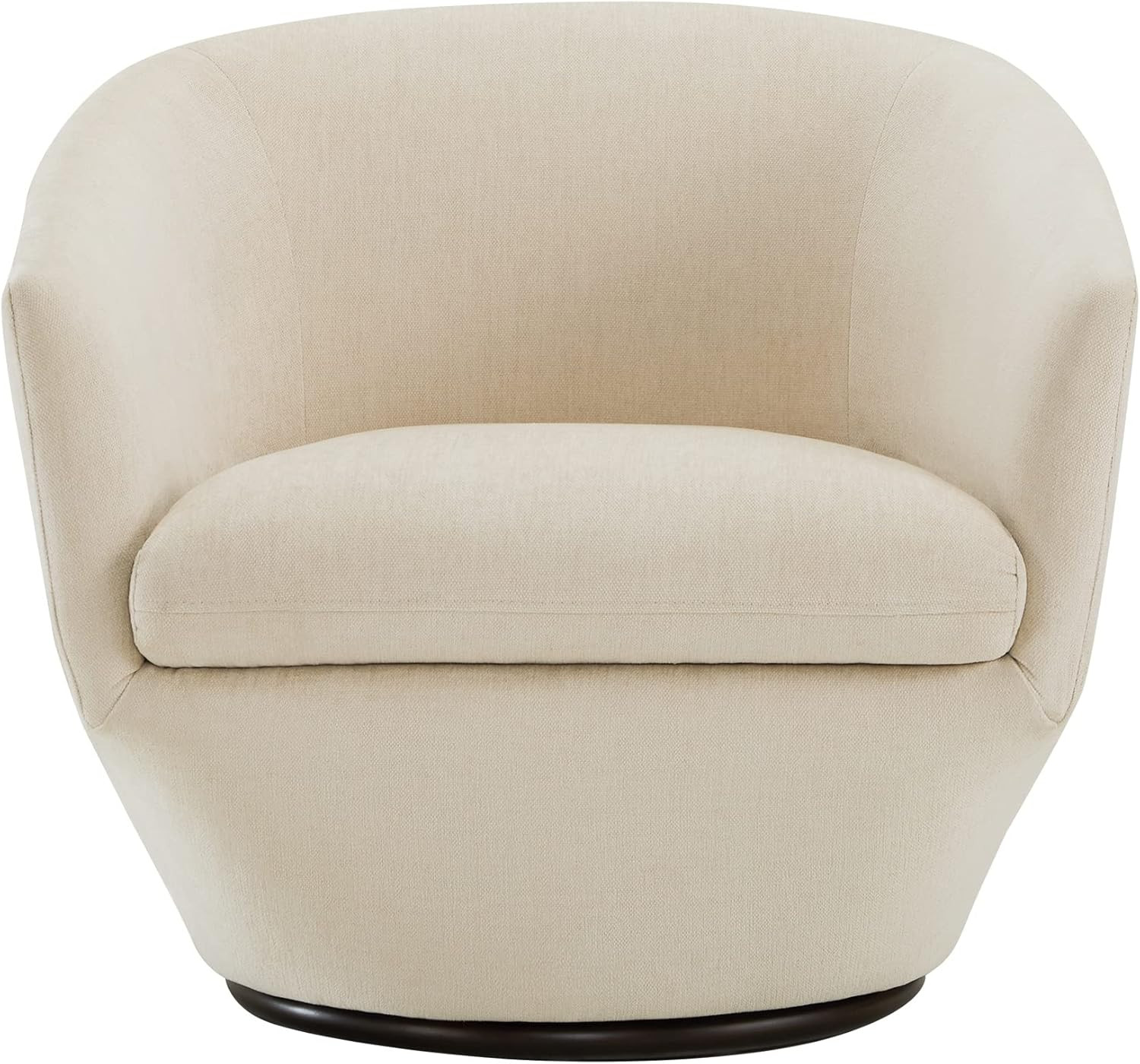 CHITA Swivel Armchair, Barrel Accent Chair for Living Room,Contemporary Round Chair with Metal Ba... | Amazon (US)