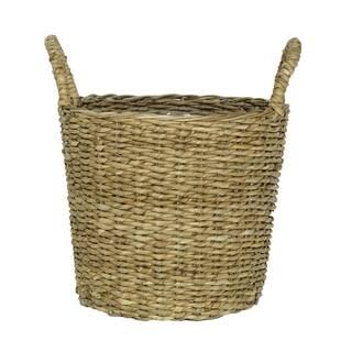 PRIVATE BRAND UNBRANDED 14.5 in. Dia x 16 in. H Straight Sided Twisted Lampakanay Basket BT8906N ... | The Home Depot
