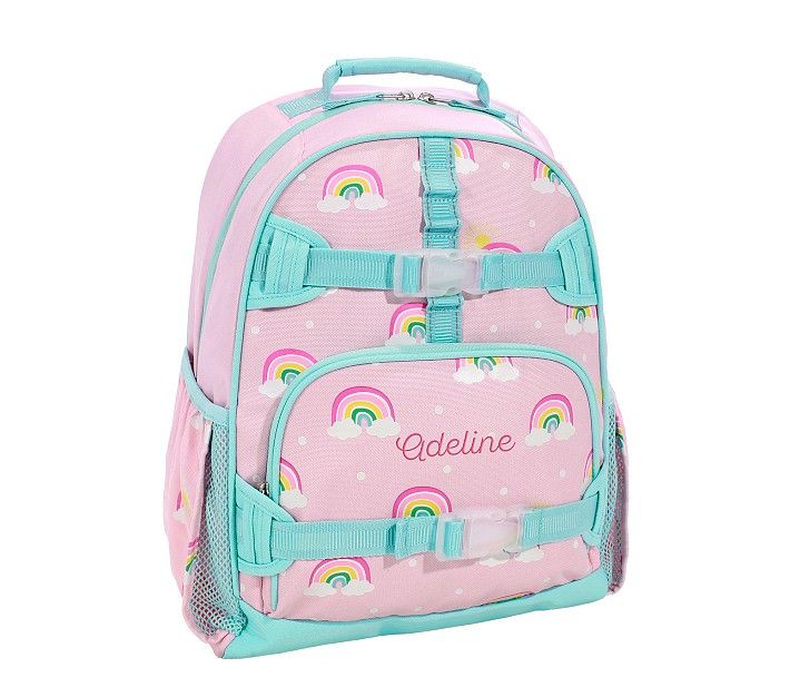 Mackenzie Pink Rainbows Glow-in-the-Dark Backpacks | Pottery Barn Kids