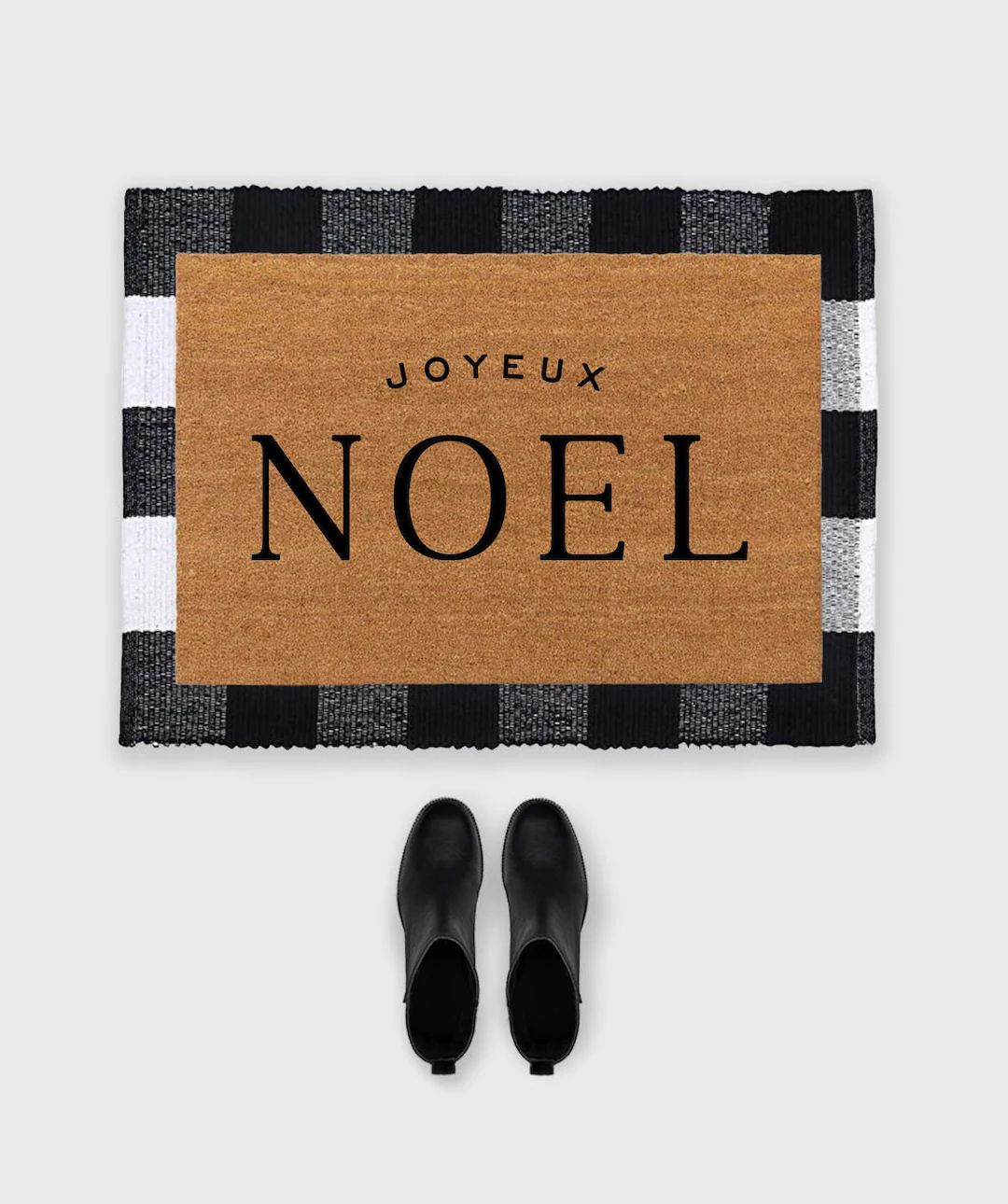 Noel Doormat Joyeux Noel Doormat French Doormatchristmas - Etsy | Etsy (US)