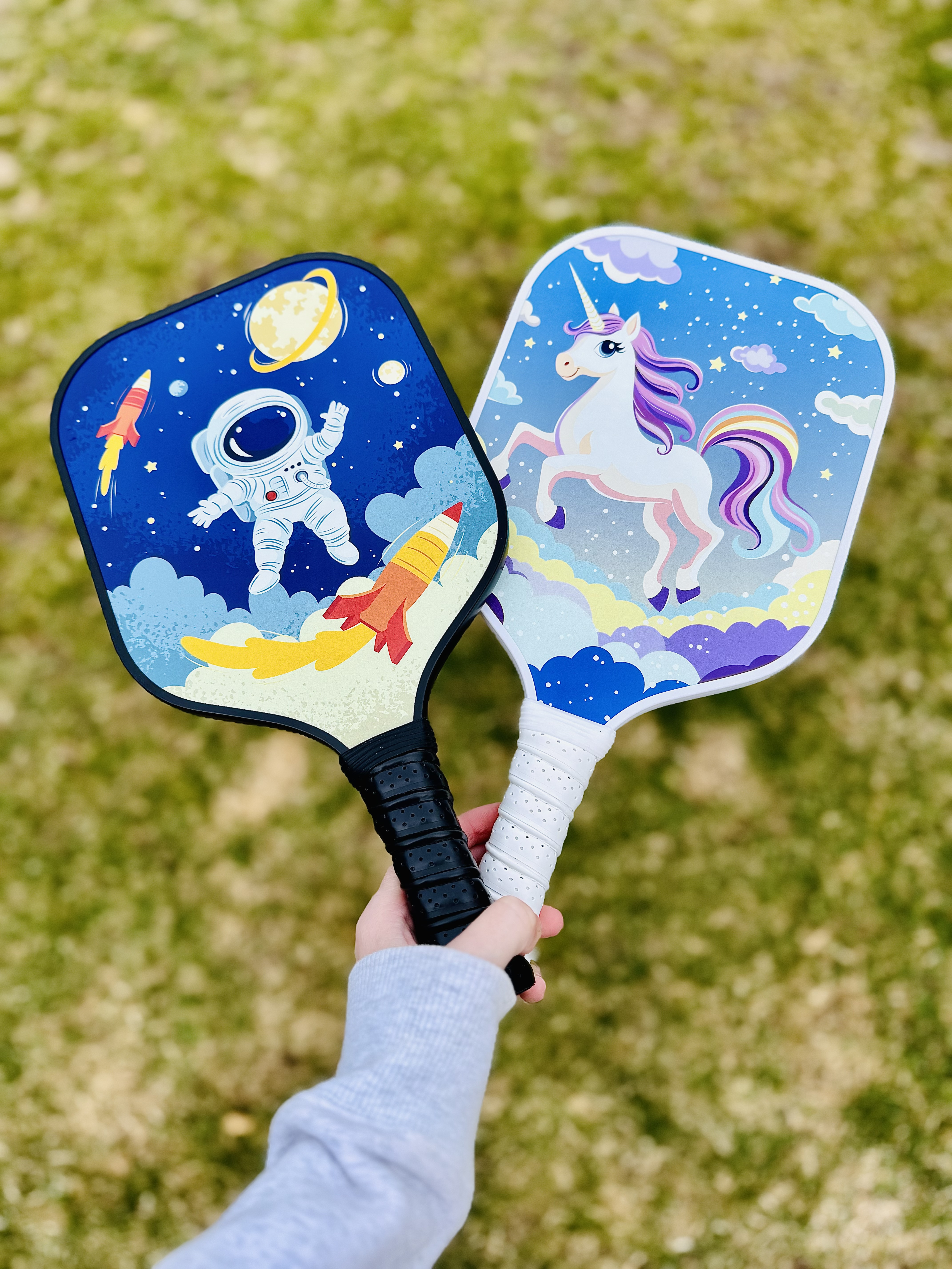 🚀🦄 Pickleball Just Got More Fun for Kids! 🎾✨

Introducing Dany x Kevin – the perfect pickleball paddles designed just for kids! Inspired by Kevin’s lovable golden retriever, Dany, these paddles make learning the game easy, exciting, and packed with FUN!

🎨 Choose from 4 Awesome Designs:
🚀 Space Adventure – Blast off into pickleball fun!
🦄 Unicorn Magic – Sparkle, dream, and play in style!
🦖 Dino Duel – Roar into action on the court!
🐶 Dany Dog – Inspired by our playful pup, Dany!

🏓 Why Kids Will Love Them:
✅ Lightweight & Easy to Handle – Perfect for little hands!
✅ Durable & Built for Play – Boosts confidence & skills!
✅ Fun & Engaging Designs – Makes every game an adventure!

Clip that digital coupon and get your little one started with pickleball today! 🏆🎾

#LTKActive #LTKKids #LTKSpringSale