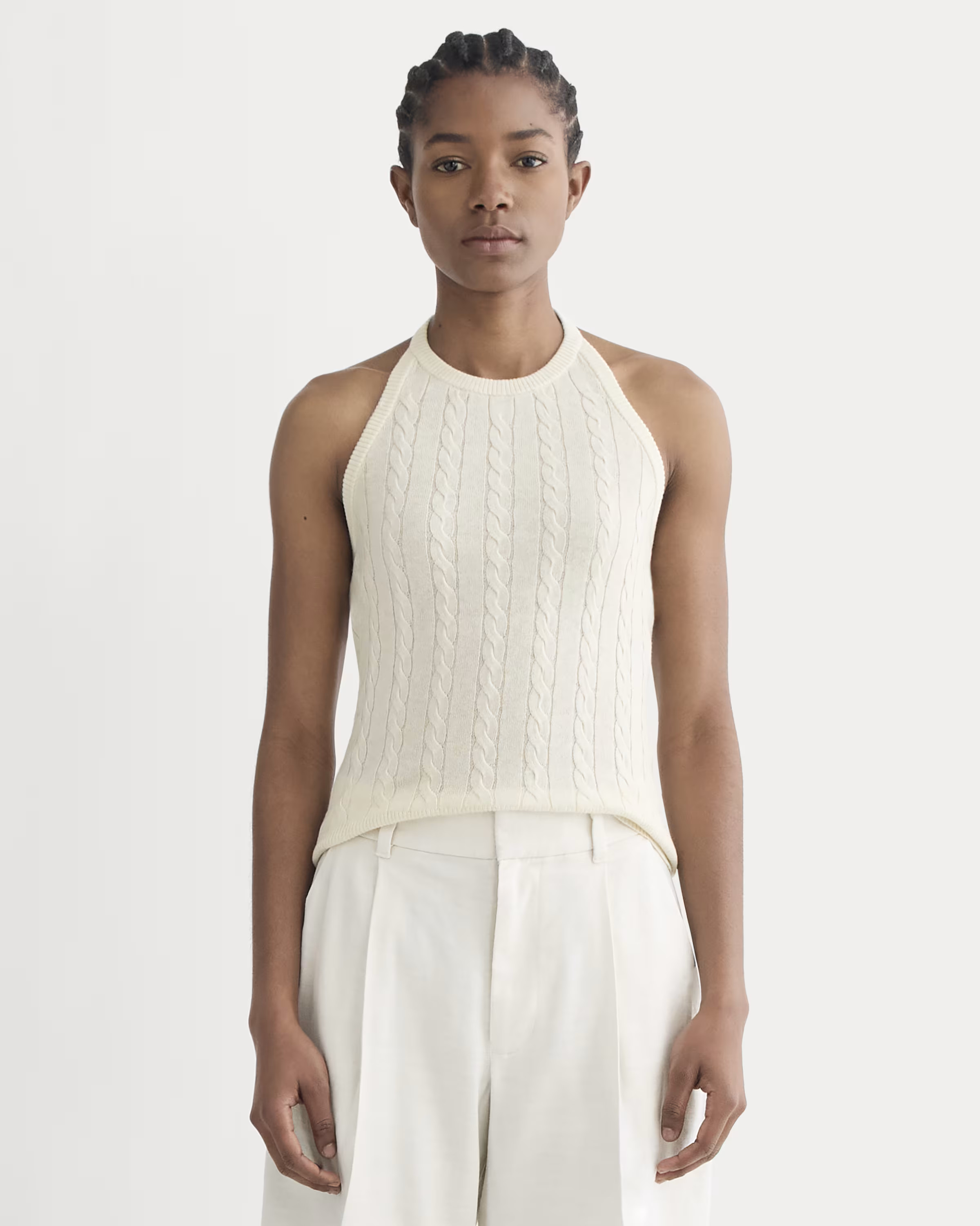 The Cable Halter in Cotton Cashmere | Everlane