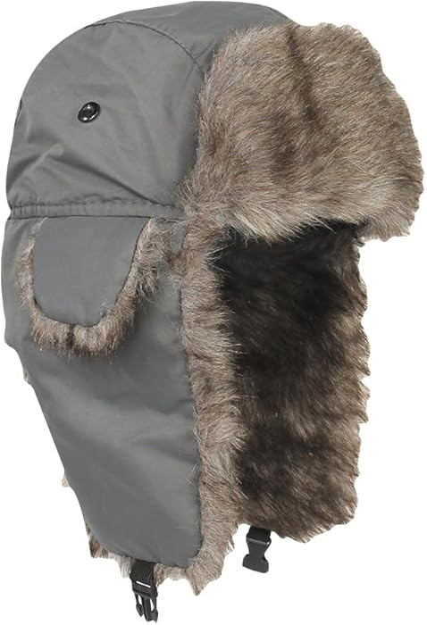 Winter Trapper Hats Unisex Faux Fur Hunting Hat Cold Weather Ski Cap Warm Windproof Trooper Hats ... | Amazon (US)
